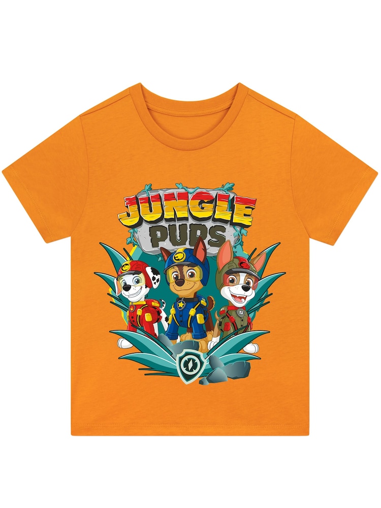 Character Orange PAW Patrol Jungle Pups 100% Cotton T-Shirt - Image 1 of 1