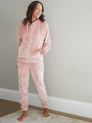 Threadbare Pink Velour Loungewear Set - Image 1 of 4