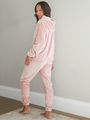 Threadbare Pink Velour Loungewear Set - Image 2 of 4