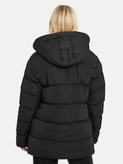 Threadbare Black Petite Hooded Padded Jacket - Image 2 of 4