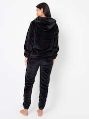 Threadbare Black Velour Loungewear Set - Image 3 of 5
