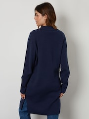 Threadbare Blue Tailored Coatigan - Image 2 of 5