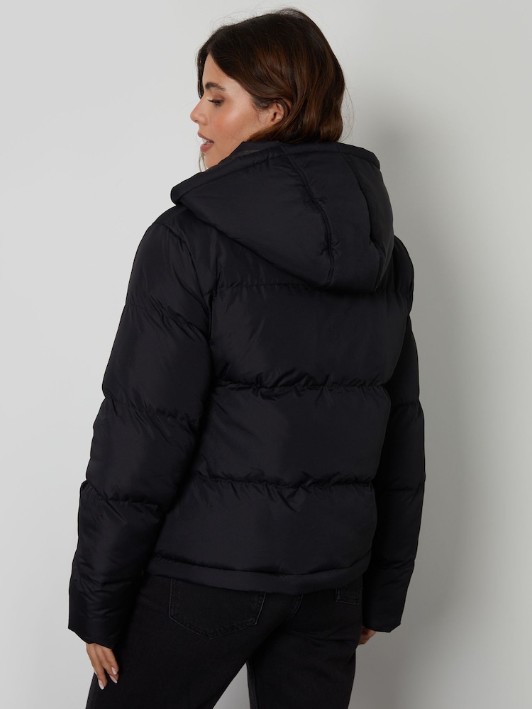 Threadbare Black 3 In 1 Puffer Coat And Bag - Image 2 of 5