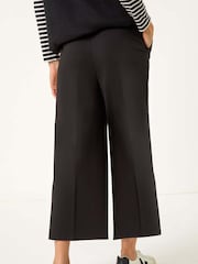 Roman Black Pocket Detail Stretch Waist Culottes - Image 4 of 6