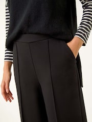 Roman Black Pocket Detail Stretch Waist Culottes - Image 6 of 6