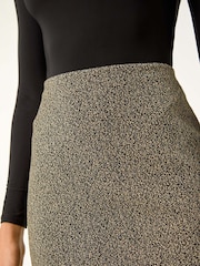 Roman Green Smart Textured Stretch Skirt - Image 5 of 5