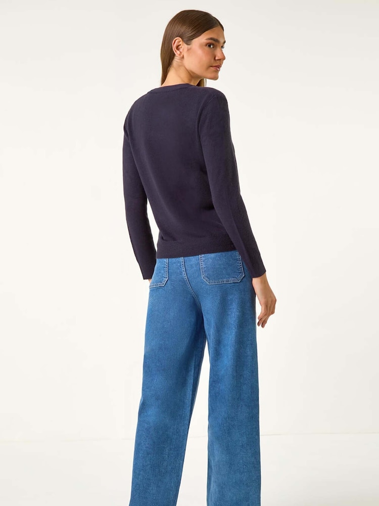 Roman Soft Crew Button Cardigan - Imagem 2 de 5