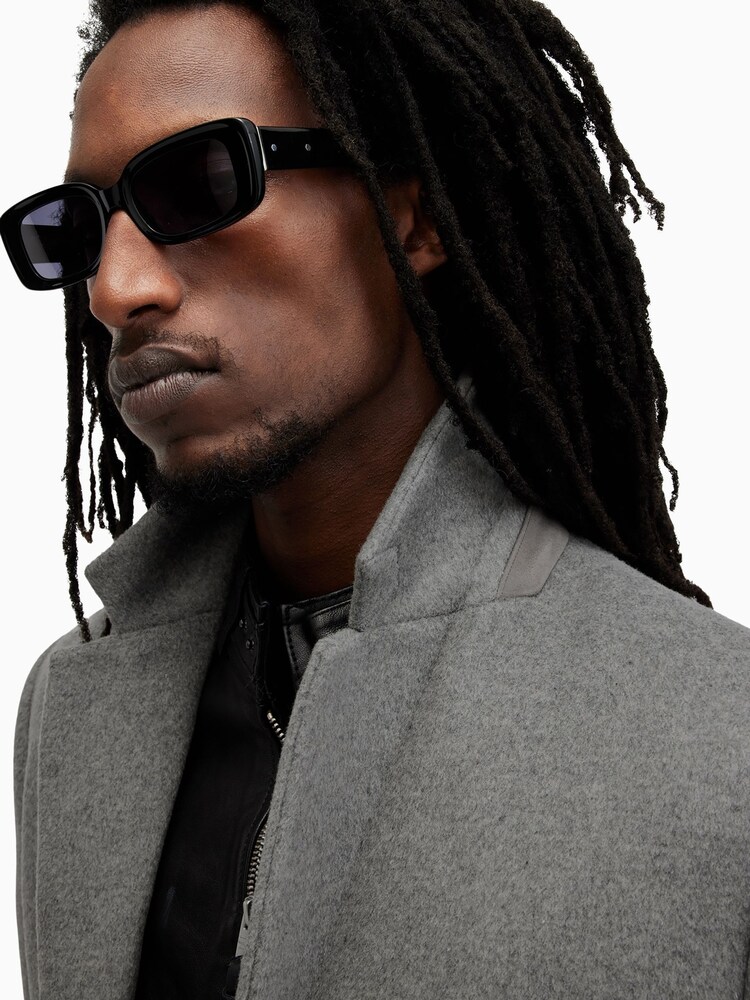 AllSaints Grey Hal Coat - Image 3 of 9