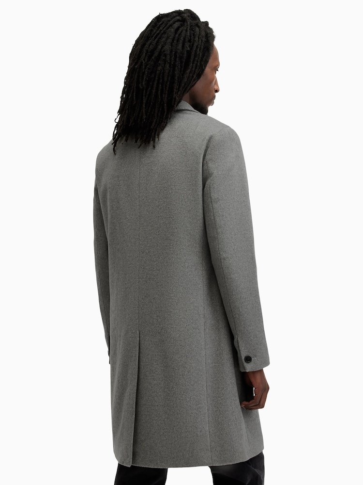 AllSaints Grey Hal Coat - Image 8 of 9