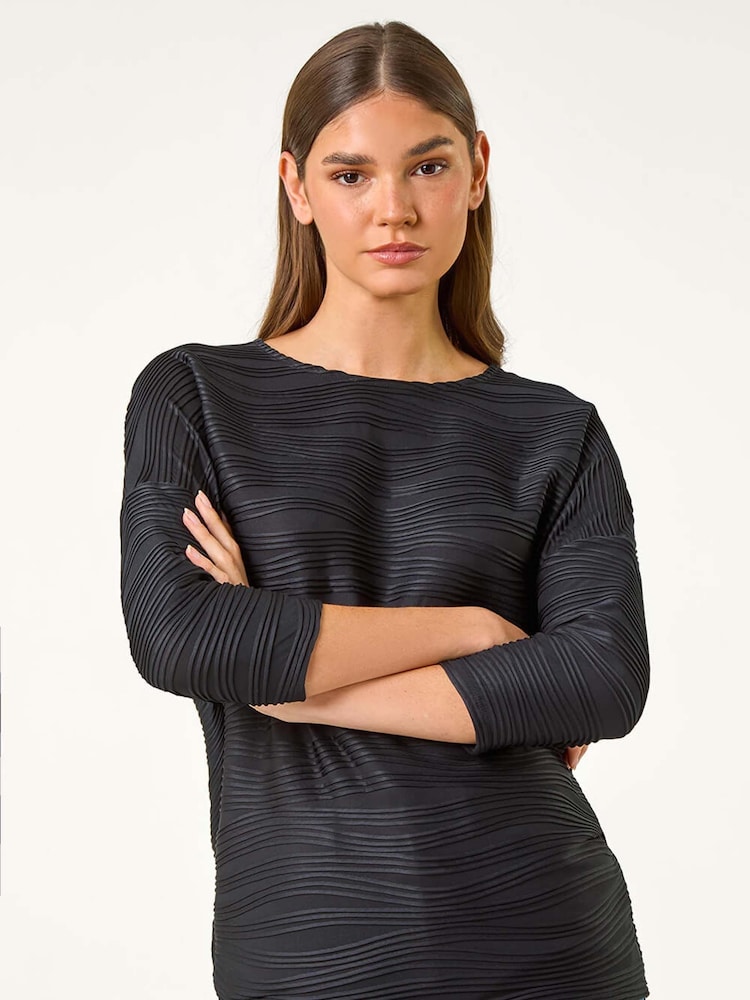 Roman Wave Textured Stretch Top - Imagen 1 de 5 Roman Wave Textured Stretch Top - Imagen 1 de 5