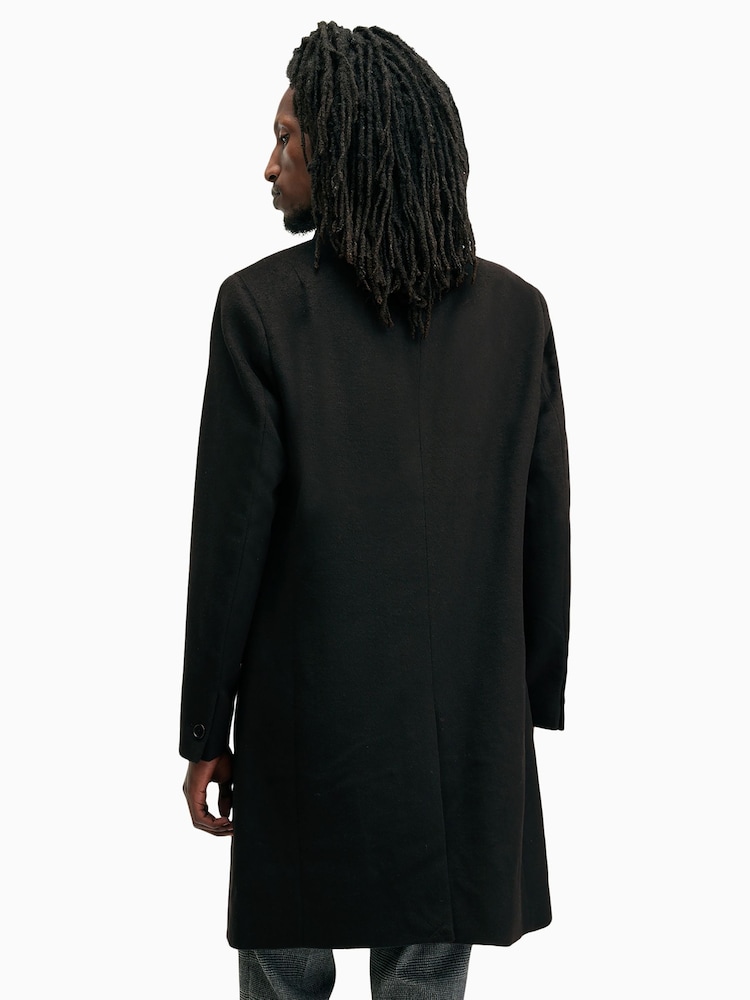 AllSaints Black Hal Coat - Image 8 of 9