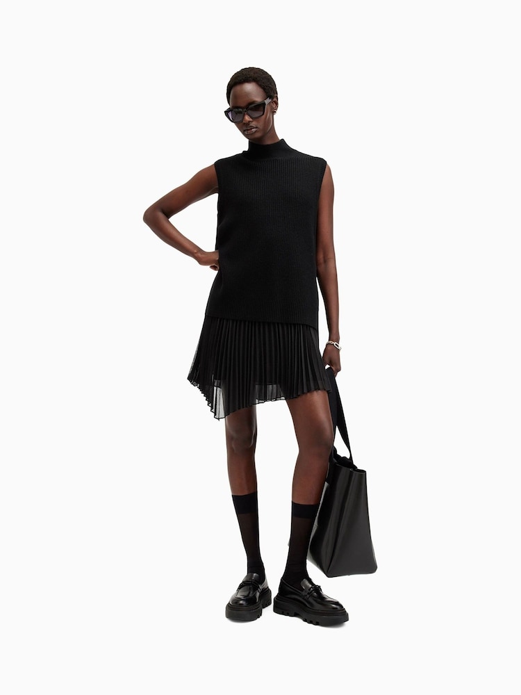 AllSaints Black Eve Dress - Image 4 of 9