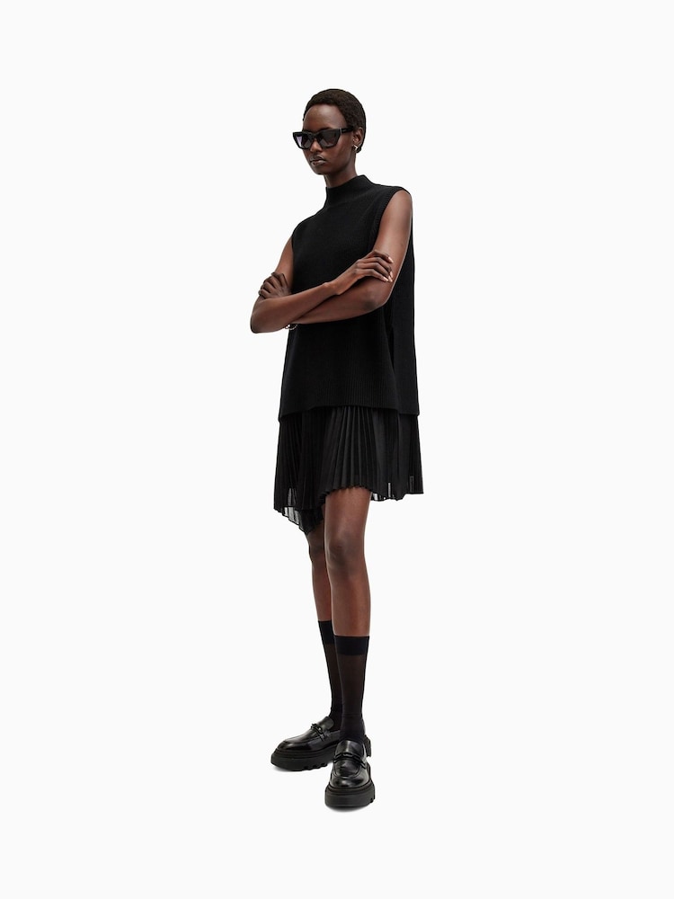 AllSaints Black Eve Dress - Image 6 of 9