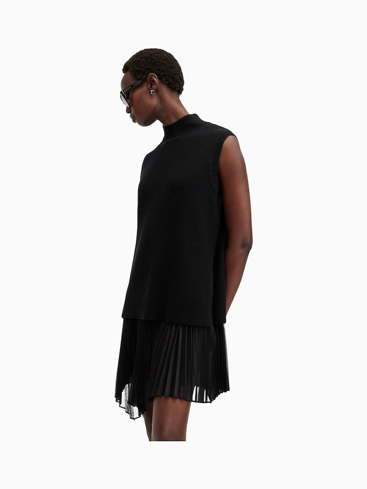 AllSaints Black Eve Dress - Image 7 of 9