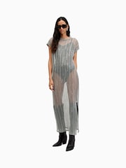 AllSaints Silver Giana Dress - Image 2 of 6