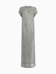 AllSaints Silver Giana Dress - Image 6 of 6