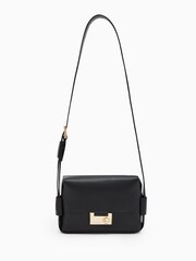 AllSaints Black Frankie Cross-Body Bag - Image 5 of 9