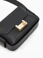 AllSaints Black Frankie Cross-Body Bag - Image 7 of 9