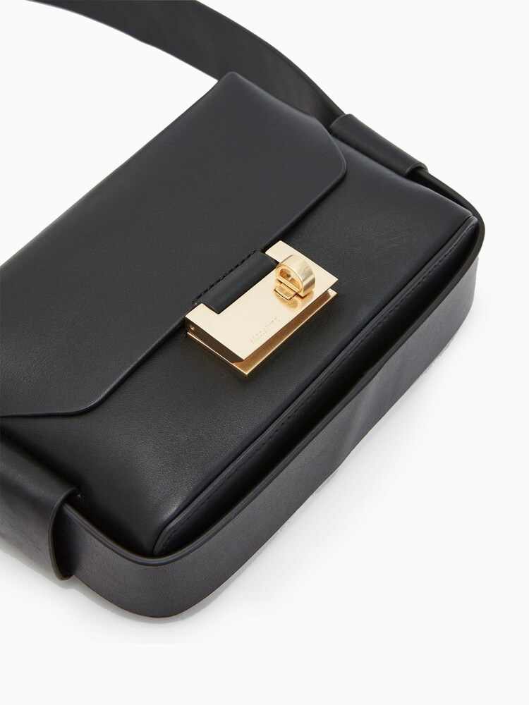 AllSaints Black Frankie Cross-Body Bag - Image 7 of 9