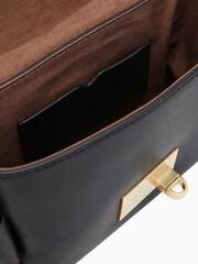 AllSaints Black Frankie Cross-Body Bag - Image 8 of 9
