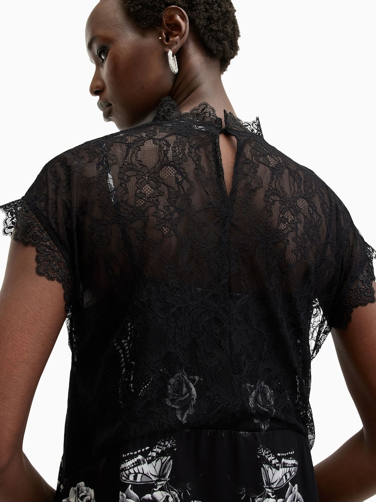 AllSaints Black Gian Dress - Image 5 of 6
