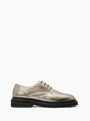 AllSaints Metallic Escher Lace-Up Shoes - Image 1 of 5