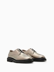 AllSaints Metallic Escher Lace-Up Shoes - Image 2 of 5
