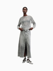AllSaints Silver Giana Longsleeve Sweater - Image 4 of 8