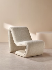 MADE.COM Off White Pax Boucle Wexler Chair - Image 2 of 7