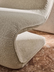 MADE.COM Off White Pax Boucle Wexler Chair - Image 3 of 7