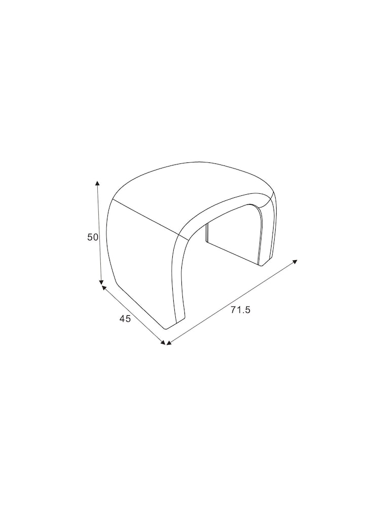 MADE.COM Green Checked Velvet Beryl Stool - Image 7 of 7