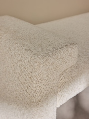 MADE.COM Off White Pax Boucle Brixton Bench - Image 5 of 7