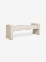 MADE.COM Off White Pax Boucle Brixton Bench - Image 6 of 7