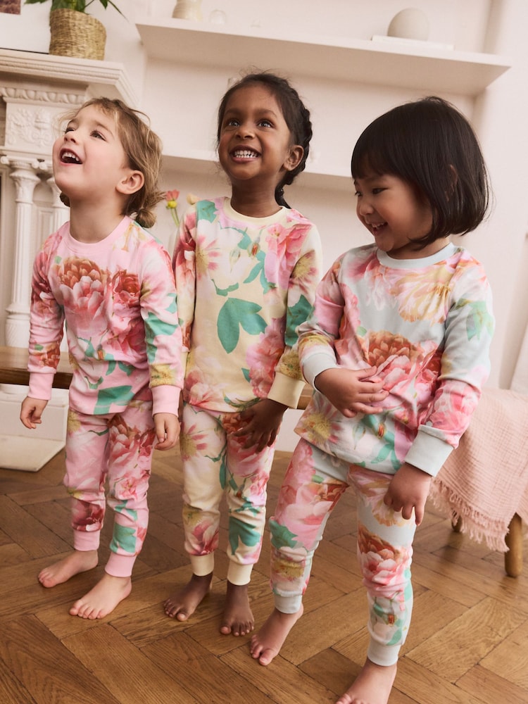 Gelb/Blau - Kuschelpyjamas im 3er-Pack (9 M.–12 J.) - Bild 1 von 8