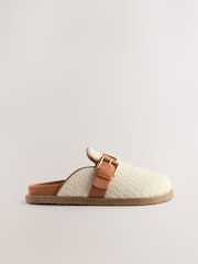Crudo/tostado - Crochet Buckle Mule Slippers - Imagen 6 de 8
