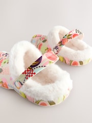 Multi Fruit Faux Fur Lined Clog Slippers - Image 9 of 9