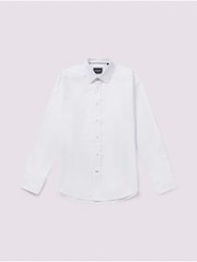 Duchamp White Duchamp Mens Royal 100% Cotton Oxford Shirt - Image 4 of 5
