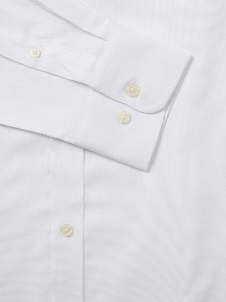 Duchamp White Duchamp Mens Royal 100% Cotton Oxford Shirt - Image 5 of 5