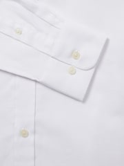 Duchamp White Duchamp Mens Square Dobby White 100% Cotton Shirt - Image 5 of 5