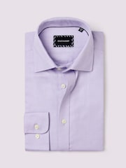Duchamp Purple Duchamp Mens Royal Twill 100% Cotton Shirt - Image 1 of 5