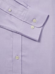 Duchamp Purple Duchamp Mens Royal Twill 100% Cotton Shirt - Image 5 of 5