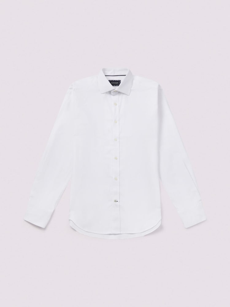 Buy Duchamp White Duchamp Mens Royal Herringbone 100% Cotton Shirt from  Next USA
