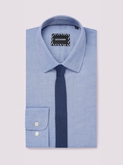Duchamp Blue Duchamp Mens Royal 100% Cotton Oxford Shirt - Image 2 of 5