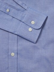 Duchamp Blue Duchamp Mens Royal 100% Cotton Oxford Shirt - Image 5 of 5