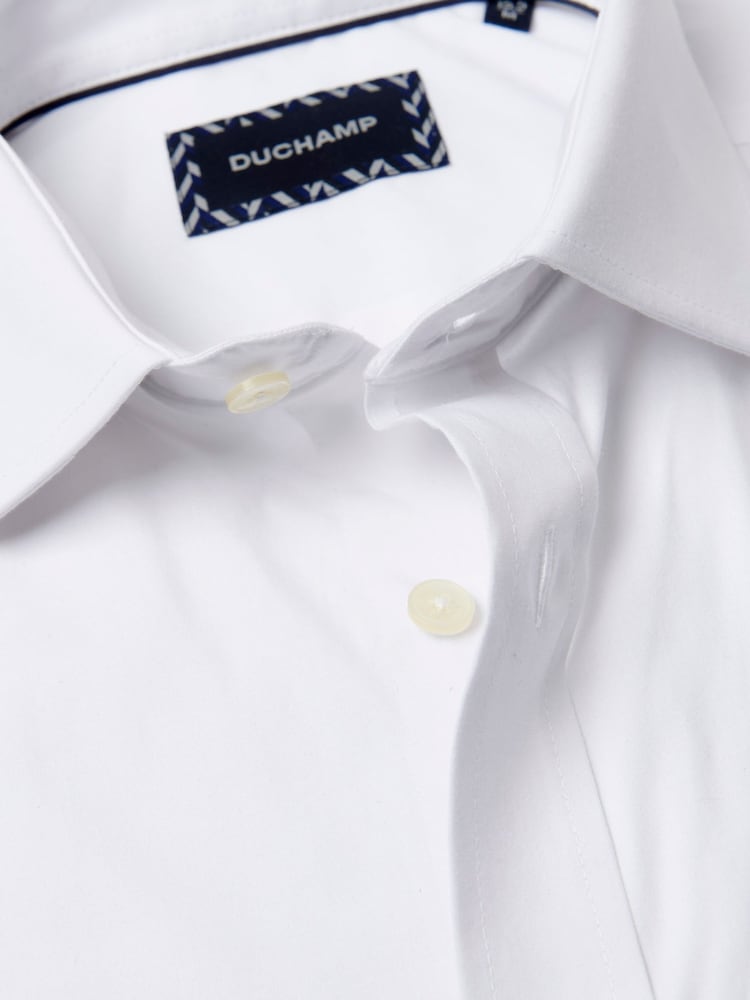 Duchamp Mens Poplin Stretch Shirt - Image 3 of 5