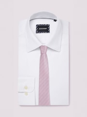 Duchamp White Duchamp Mens Royal Twill 100% Cotton Shirt - Image 2 of 5