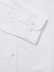 Duchamp White Duchamp Mens Royal Twill 100% Cotton Shirt - Image 5 of 5