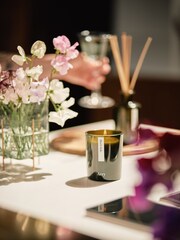 Aery Dark Green Positive Energy Scented Candle Pink Grapefruit And Mint - Image 3 of 4