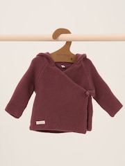 Homegrown 100% Cotton Double Knit Wrap Hooded Cardigan - Image 1 of 3