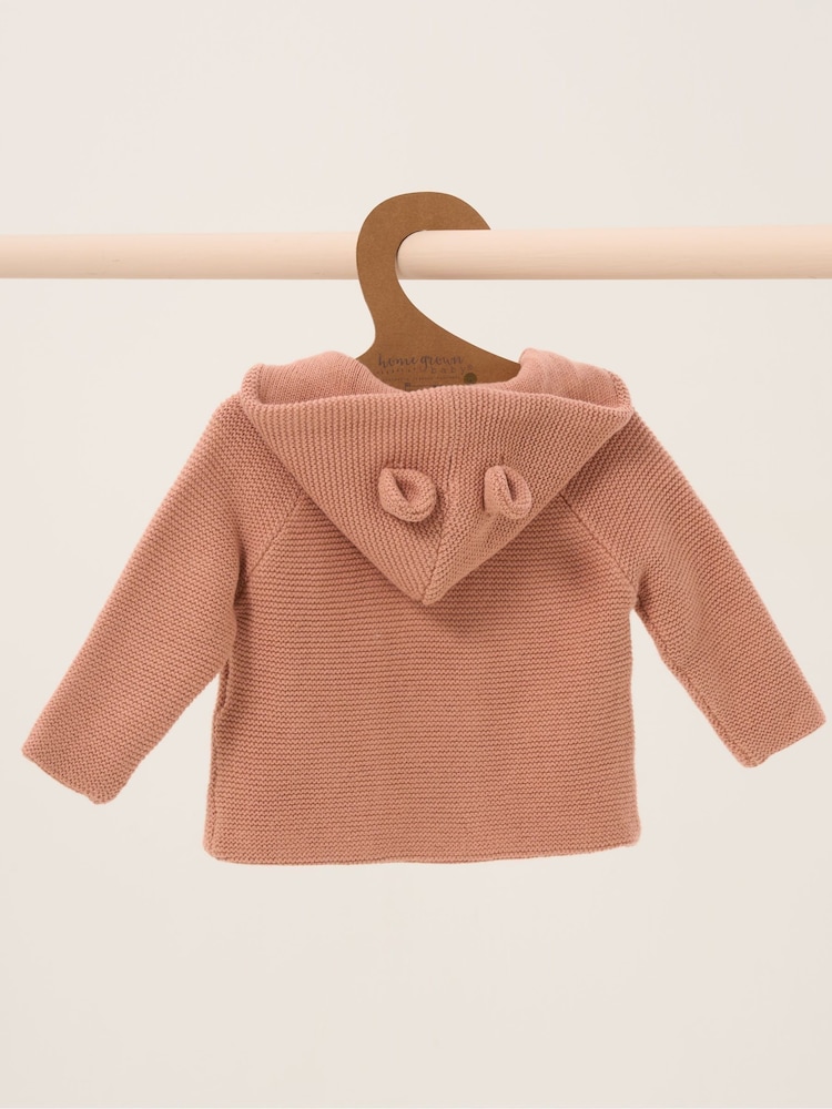 Homegrown 100% Cotton Double Knit Wrap Hooded Cardigan - Image 2 of 3